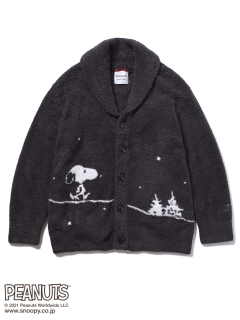 ジェラートピケ(gelato pique)の【HOMME】【PEANUTS】パネルジャガードショールカーディガン カーディガン