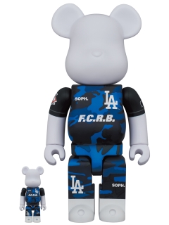 MEDICOM TOY/BE@RBRICK F.C.R.B. × MLB 100％ ＆ 400％(LOS ANGELES DODGERS)/フィギュア
