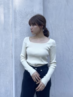 Stylevoice for xxx/スクエアネックニットトップス/ニット